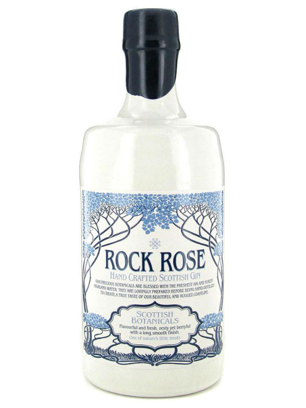 La bottiglia di Navy Strength Rock Rose Gin