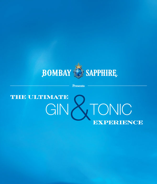 Un'immagine promozionale del tour Bombay Sapphire Ultimate Gin & Tonic Experience