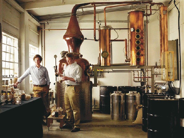 Interno della distilleria Sipsmith